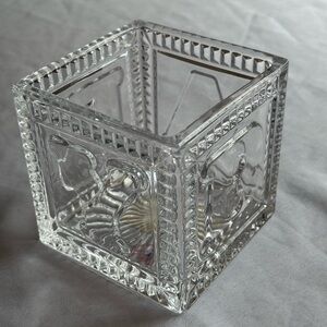 Lead Crystal Baby Block Vase